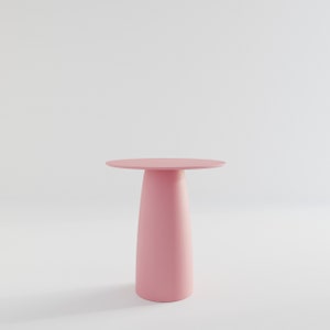 Antracit runt matbord: Japandi-stil, enkelben (D69cm/H74cm) bild 5
