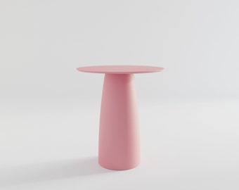 Japandi style Round Dining table / Mini table / Antique Pink color / Any color Available / Dining Table d690mm / for designers / more sizes