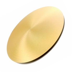 Kopar Round Brushed Brass Tabletop d70