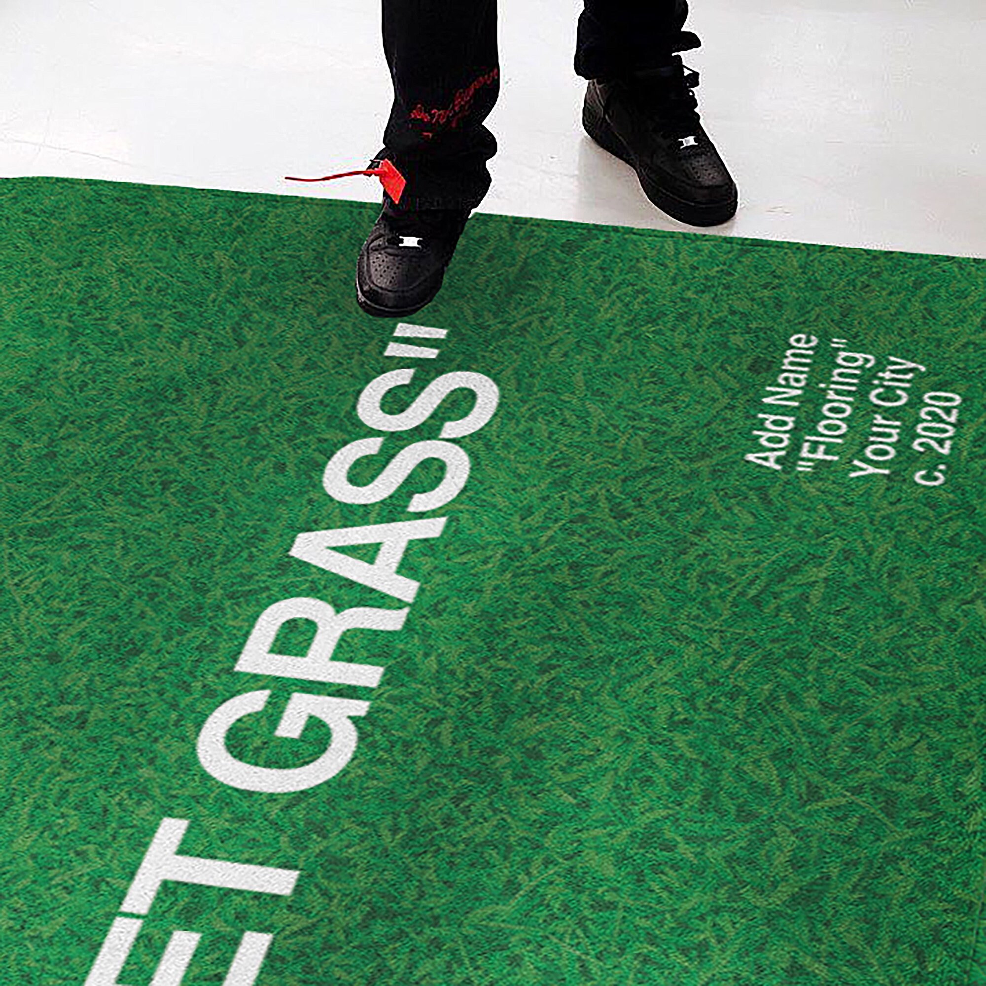 Wet Grass Rug for Hypebeast Room Decor Sneakerheads Gift for Etsy