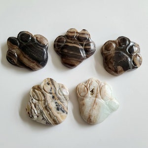Schokoladencalcit, brauner Aragonit, Welpe Pfoten, Hundeliebhaber Geschenk, Karibische Calcit Schnitzerei, Kristallschnitzereien, braune Argonitschnitzerei, Chakra