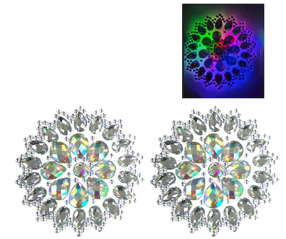 Set Di 2 Copricapezzoli Con Paillettes – Autoadesivi, Riutilizzabili, Per Costumi E Serate
