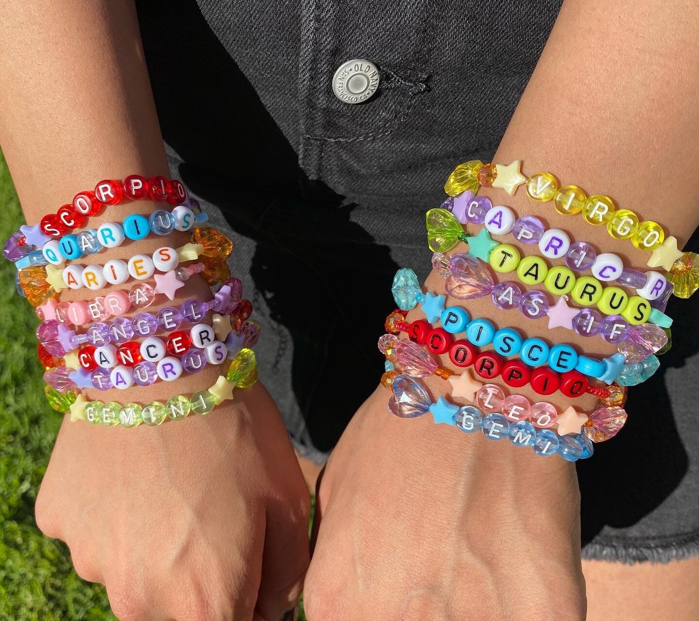 Trendy & Cute Leo Zodiac Beaded Bracelet with clasp Etsy