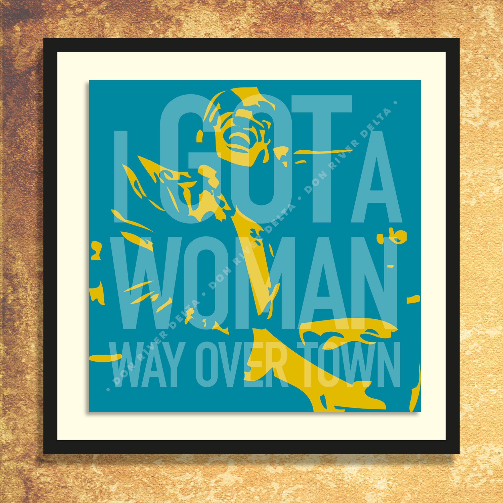 Ray Charles Blues Poster Art Print Rhythm and Blues Etsy