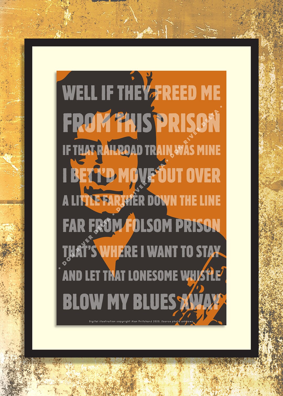 Johnny Cash Art Print Digital Wall Art American Music - Etsy