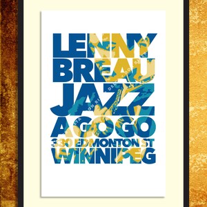 Lenny Breau, art print, wall art, jazz poster, digital print