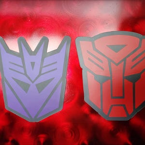Autobot & Decepticon Logo Magnet Set: Vehicle Grade Transformers Decals