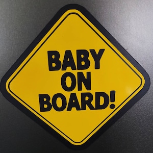 Naklejka magnetyczna „Baby on Board”