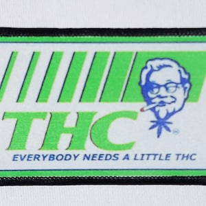 THC Bügelbild - Cornell inspirierte Verzierung