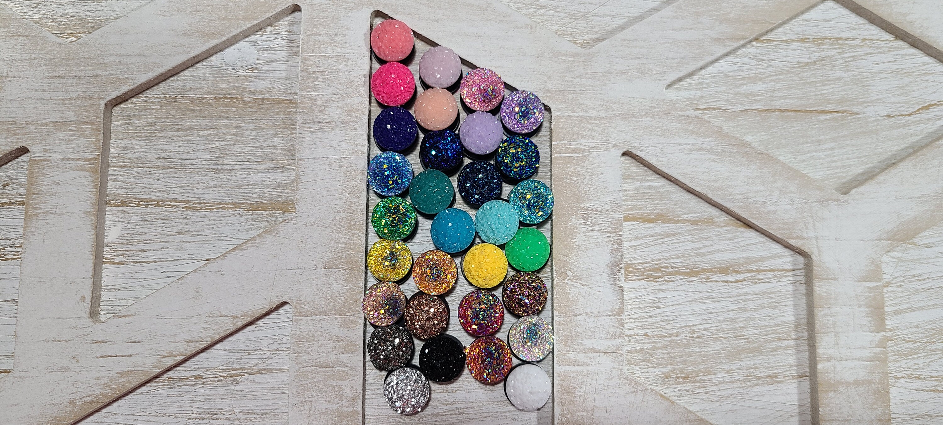 Faux Quartz Shoe Charms