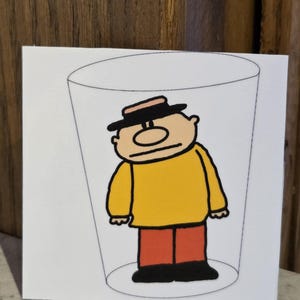 Teeny Little Super Guy Sticker - Handdrawn Stickers - Old School Sesame Street Sticker - 80&#39;s Babies Stickers - Laptop Stickers