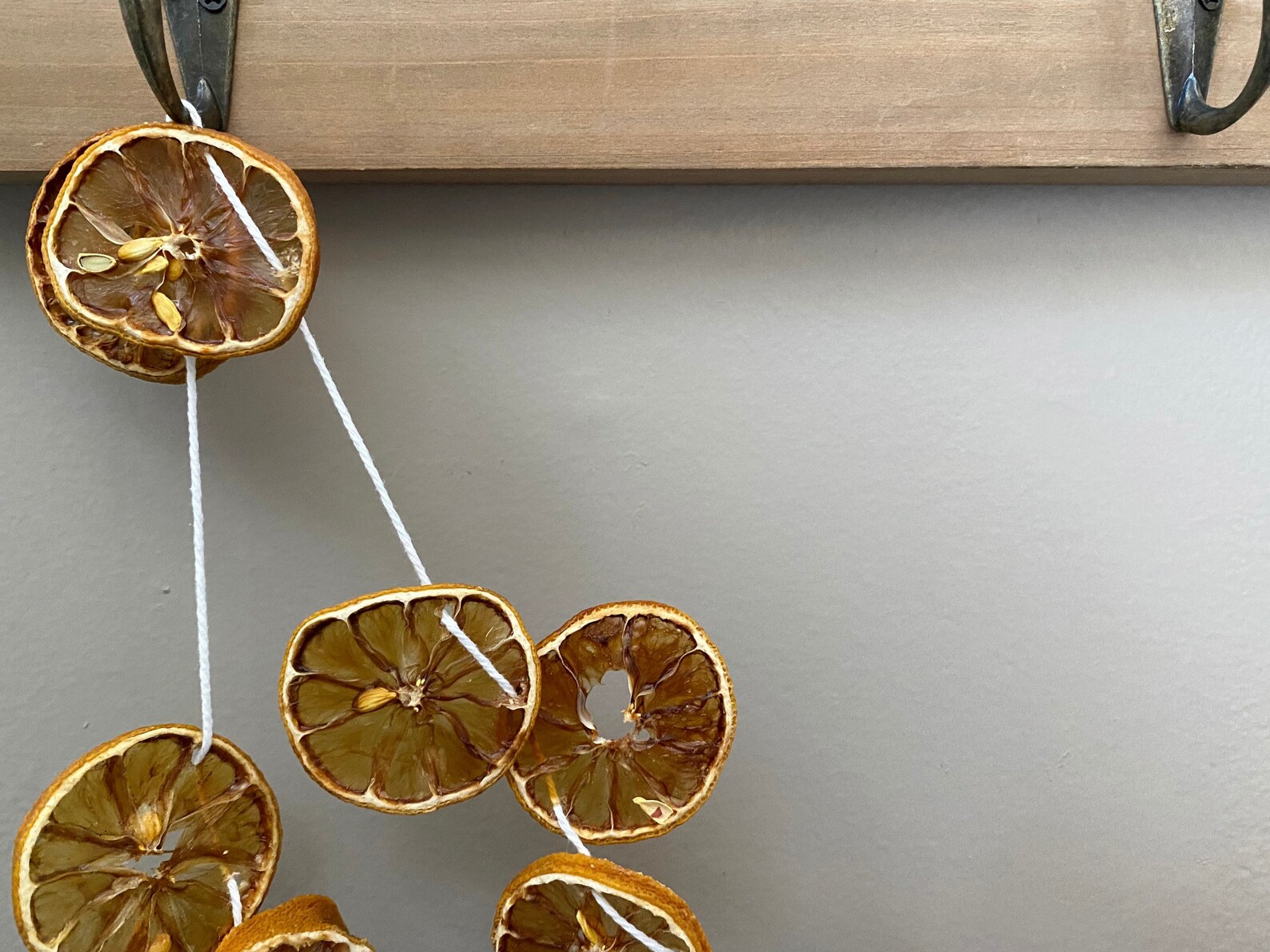 Spring Garland Dried Organic Lemons With Lavender Etsy