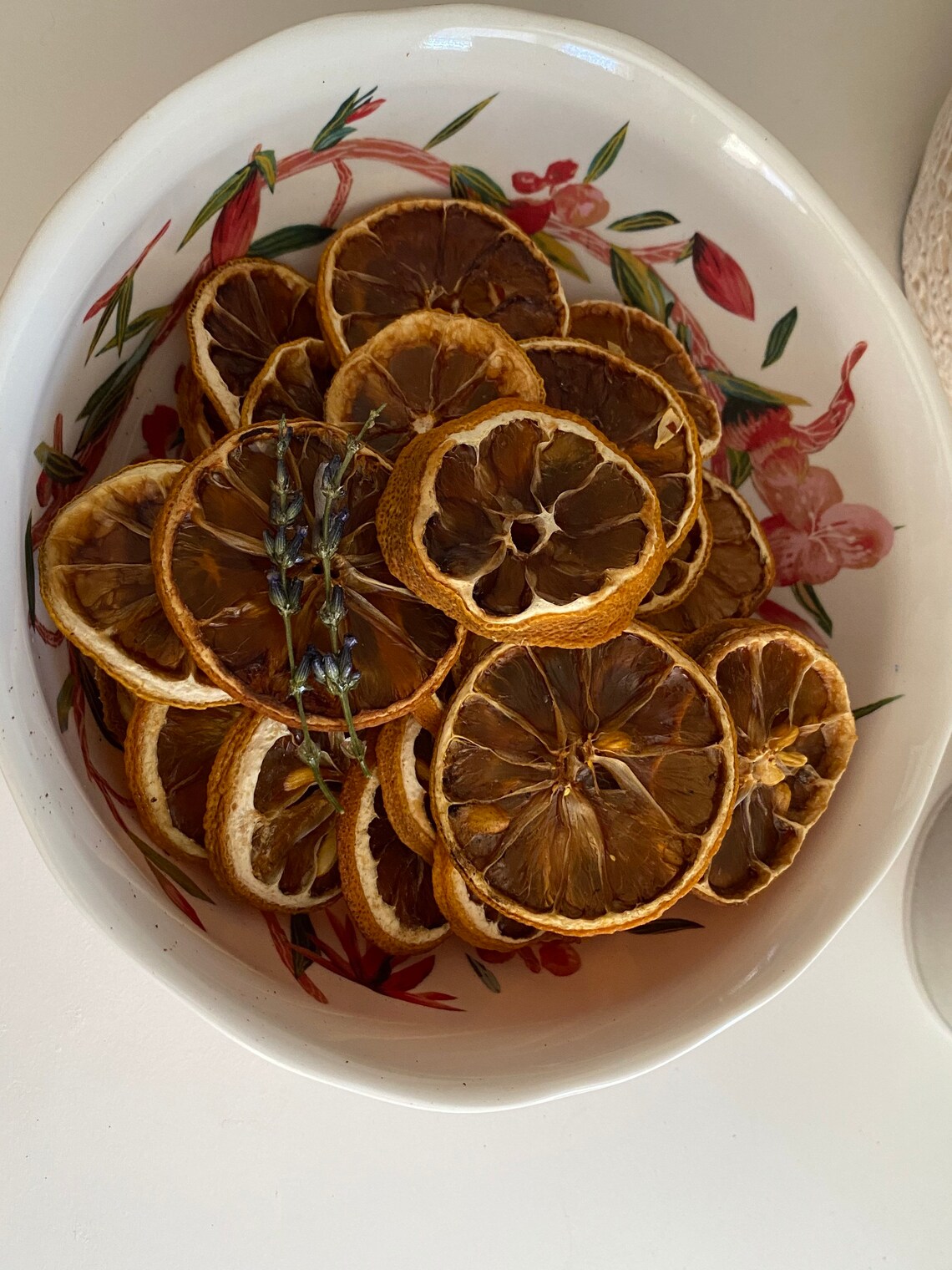 Spring Garland Dried Organic Lemons With Lavender Etsy