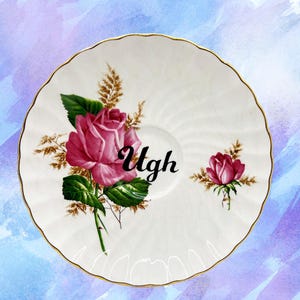 Ugh 5.5” Decorative Plate | Sassy Home Art | Idea For Funny Living Room or Kitchen | New House Gift | Dark Humor Decor | Swear Word Plates