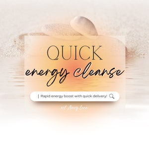 ENERGETIC CLEANSE: Quick Rapid Energy Healing Session | Personalized to You | Healing.. Clearing ..Cleansing .. Renewing Energy Healing