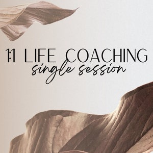 1:1 Life Coaching Single Session | Personal Development Support |Gain Confidence and Clarity | Set New Goals, Standards, & Practices