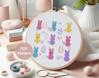 Easter Candy PDF cross stitch pattern | Cross stitch Pattern for Easter | Instant download