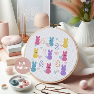 Easter Candy PDF cross stitch pattern | Cross stitch Pattern for Easter | Instant download