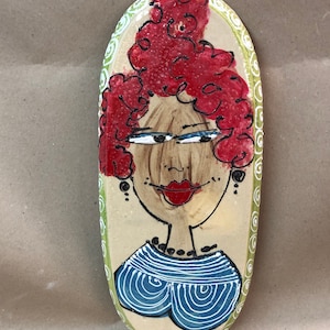 Picture ceramic art an original &quot;Lola&quot; unique piece