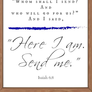 Digital Download - Send Me - Isaiah 6:8 - Police - Military