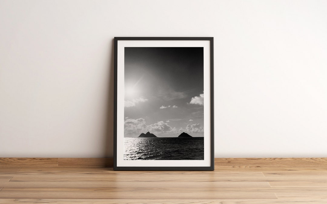Oahu Hawaii Black and White Film Photo Print A21, Home Decor, Wall Art ...