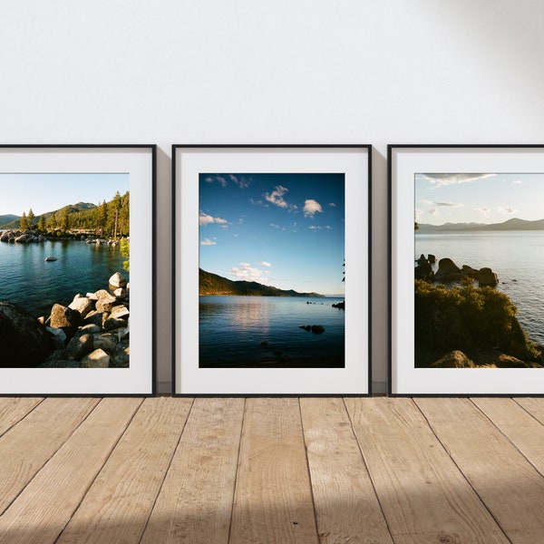 Lake Tahoe Color Film Photo Prints (Set of 3) 065, Photography, Home Decor, Wall Decor, Boho, Minimalist, Color Print  (FRAMES NOT INCLUDED)