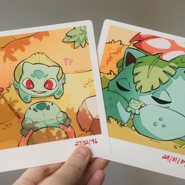 Bulbasaur Memories: Faux Photo Print Set