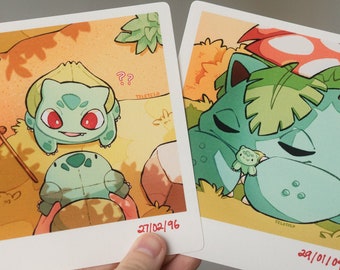 Bulbasaur Memories: Faux Photo Print Set
