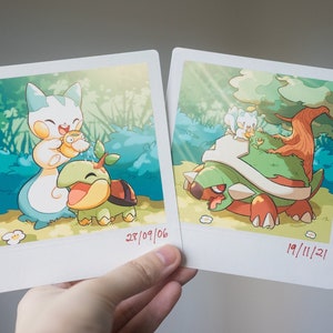 Turtwig Memories: Faux Photo Print Set
