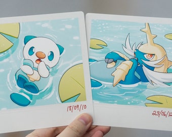 Oshawott Memories: Faux Photo Print Set