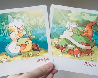 Turtwig Memories: Faux Photo Print Set