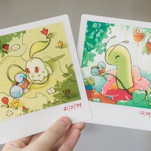 Chikorita Memories: Faux Photo Print Set