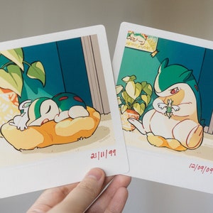 Cyndaquil Memories: Faux Photo Print Set