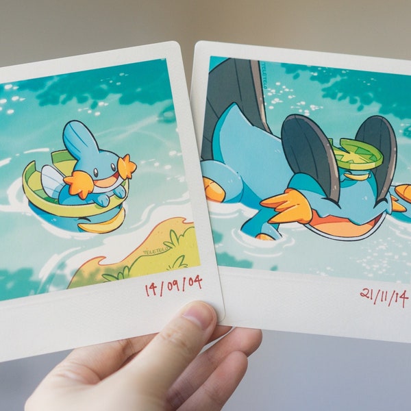 Mudkip Memories: Faux Photo Print Set