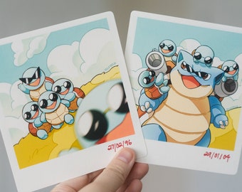 Squirtle Squad Memories: Faux Photo Print Set