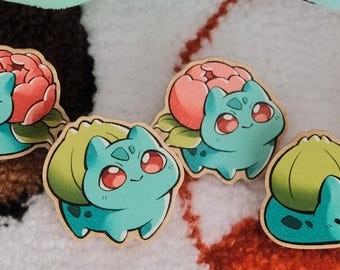 Bulbasaur Wooden Pins