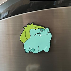 Happy Bulbasaur Soft PVC Rubber Magnets