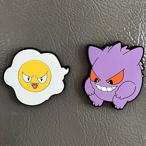 Gengar and Egg Gastly Soft PVC Rubber Magnet