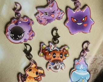 Ghost Pokemon Acrylic Charms