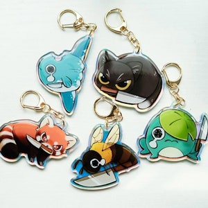 Armed Animals Acrylic Charms