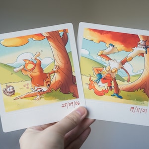 Chimchar Memories: Faux Photo Print Set