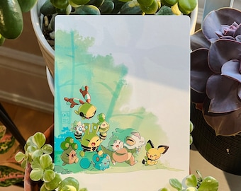 Cubone & Amigos Mini Impresión