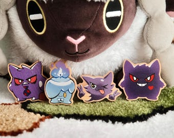 Geist Pokemon Holz Pins