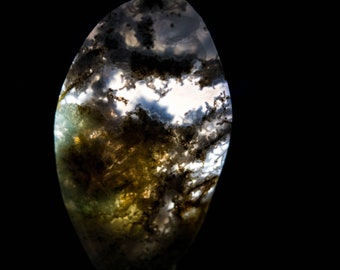 Moss Agate Free Form Cabochon