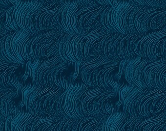 Textil de alta fantasía sin costuras con ondas de sirena