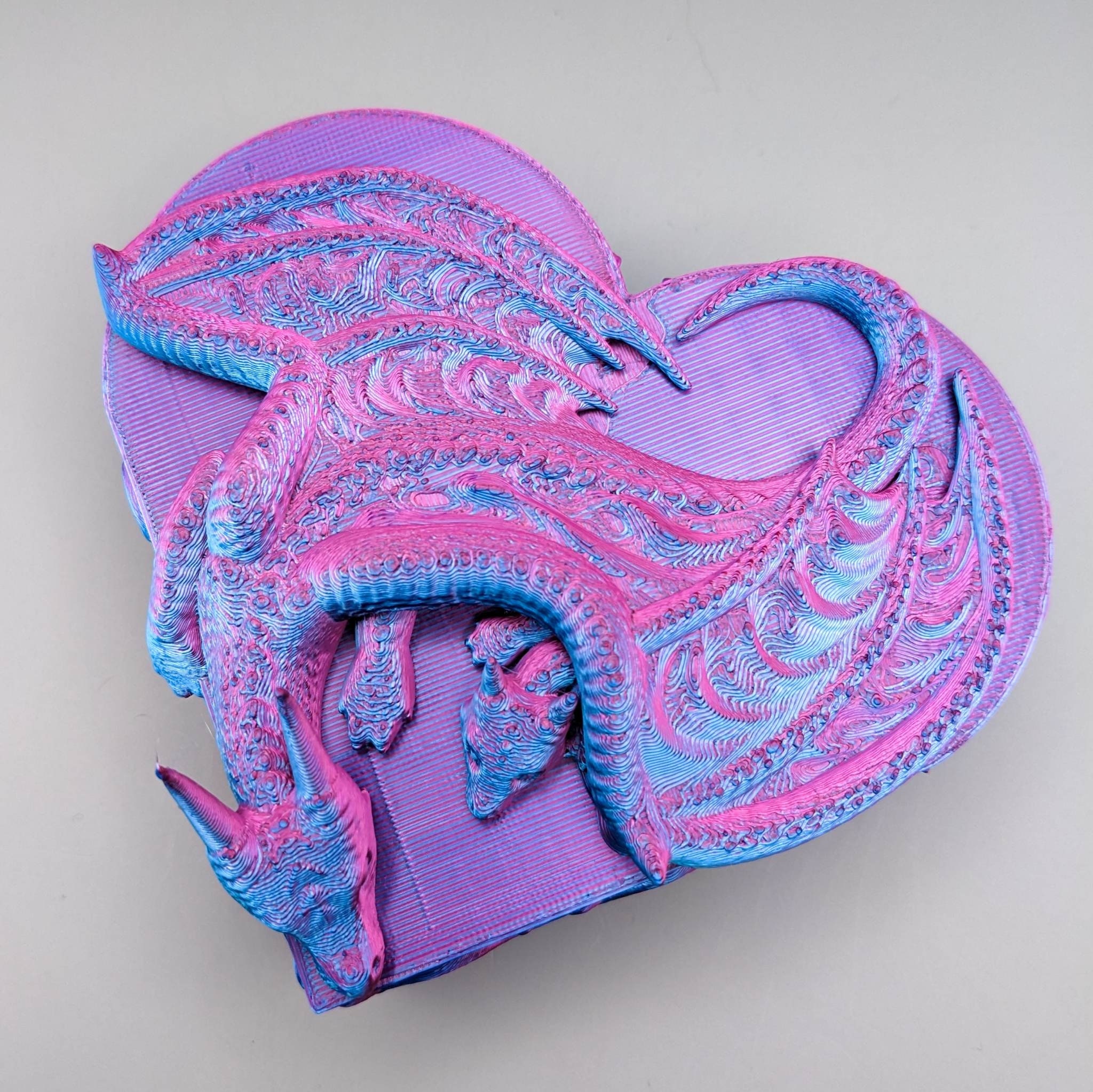 SMALL CANVAS CLUTCH HEART OF A DRAGON main image 1