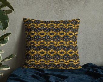 Azur dorado Cojín