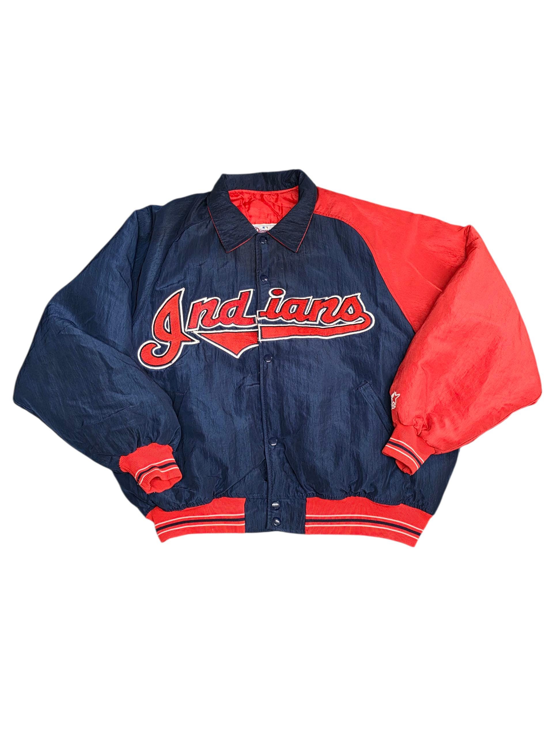 インディアンス starter indians 1990s Cleveland Indians Starter Satin Jacket M