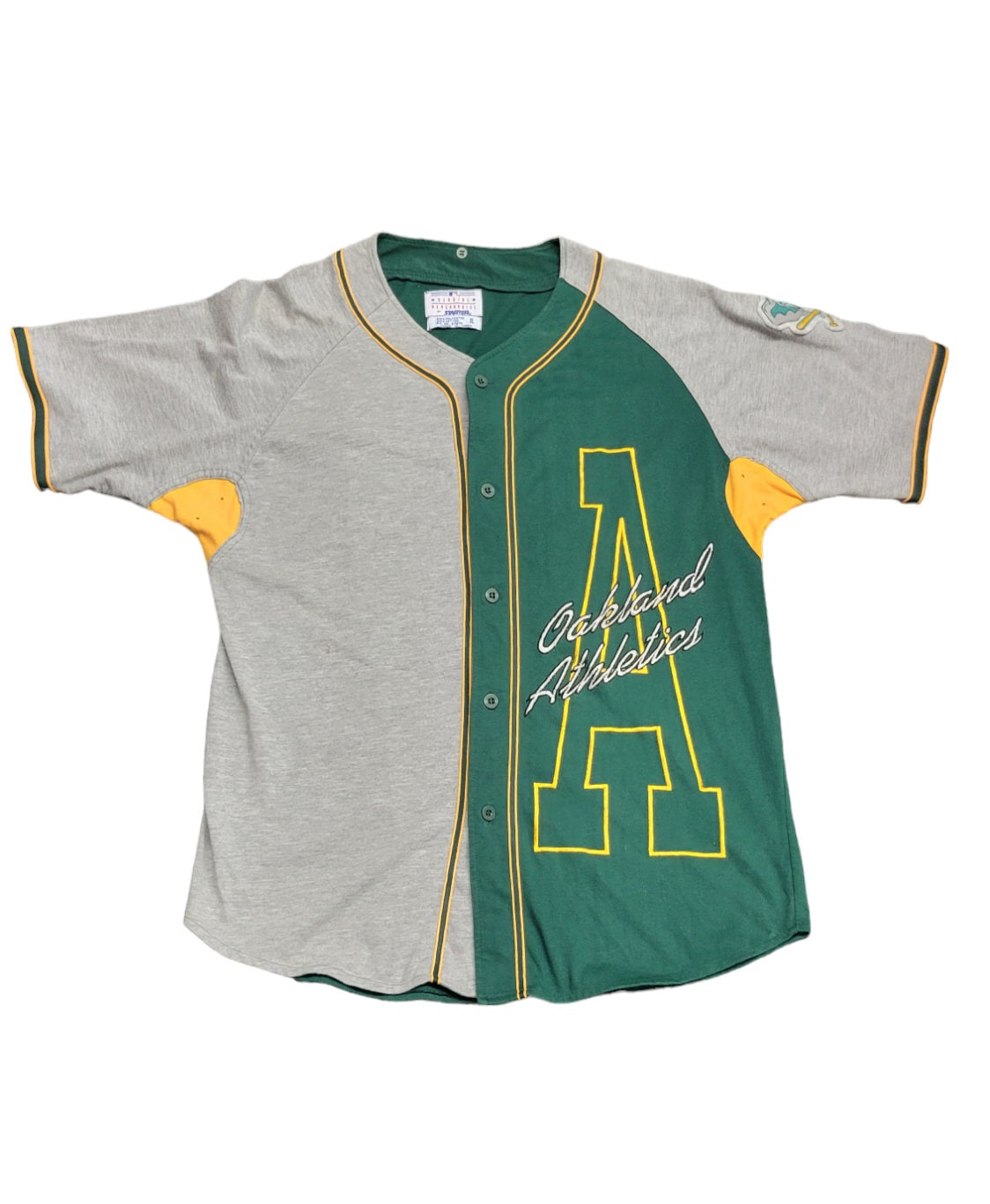 Vintage Oakland Athletics A s Elephant Starter MLB Baseball Jersey Men s XL