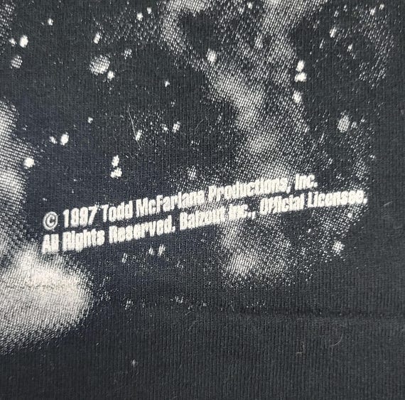 トップス SPAWN movie soundtrack T vintage XL 1997 SPAWN (1997) MOVIE SHIRT - TODD MCFARLANE PRODUCTIONS